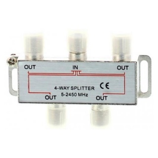 Splitter CATV coaxial (antena tv) 4 porturi 1000 MHz, SPLT-FC/4-WL