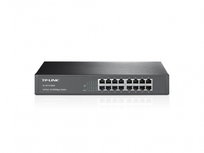 Switch 16 porturi 10/100Mbps, montabil in Rack, TP-LINK TL-SF1016DS