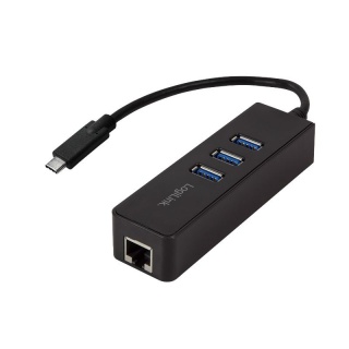 Adaptor USB 3.1 tip C la 3 x USB-A + 1 x Gigabit LAN, Logilink UA0283