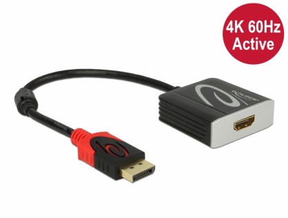 Adaptor activ DisplayPort 1.4 la HDMI 4K@60 Hz (HDR), Delock 65207