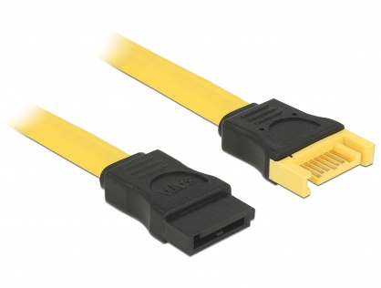 Cablu prelungitor SATA III 6 Gb/s date T-M 30cm, Delock 82855