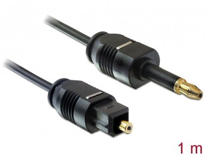 Cablu optic Toslink standard la mini Toslink T-T 1M, Delock 82875