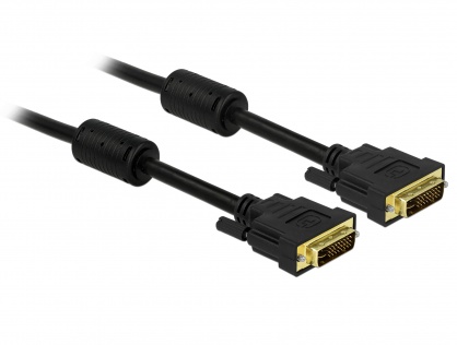 Cablu DVI-I Dual Link 24+5pini ecranat 3m, Delock 83112