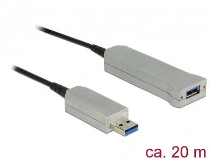 Cablu prelungitor USB 3.0 optic activ T-M 20m, Delock 83739