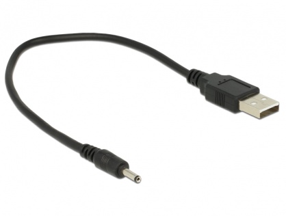 Cablu de alimentare USB la DC 3.0 x 1.1 mm 27 cm, Delock 83793