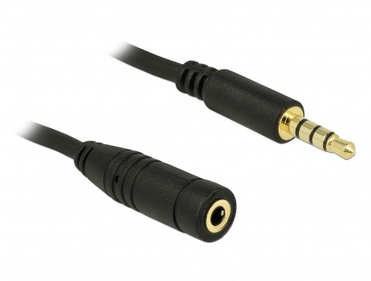 Cablu prelungitor audio jack 3.5mm 4 pini T-M 5m, Delock 84669
