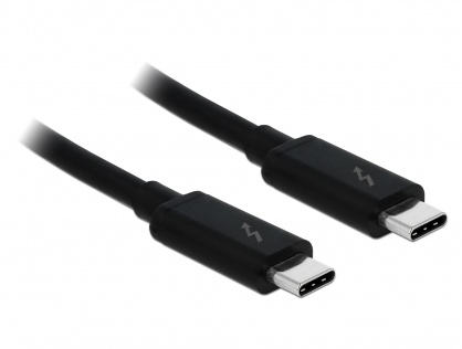Cablu Thunderbolt 3 (20 Gb/s) USB-C pasiv T-T 1m 5A Negru, Delock 84845