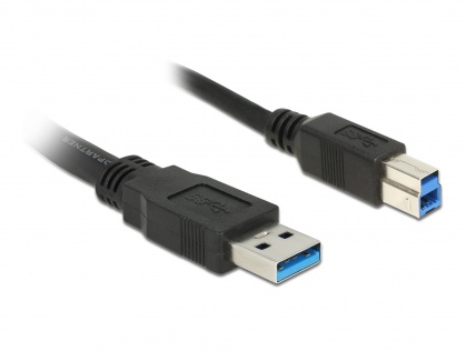 Cablu USB 3.0 A-B 0.5m Negru, Delock 85065