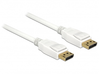 Cablu Displayport 1.2 T-T 4K 60Hz 0.5m Alb, Delock 85507