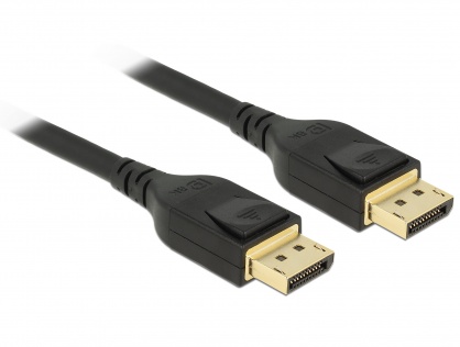 Cablu Displayport 8K / 4K@ 240Hz (DP 8K certificat) T-T 3m Negru, Delock 85661