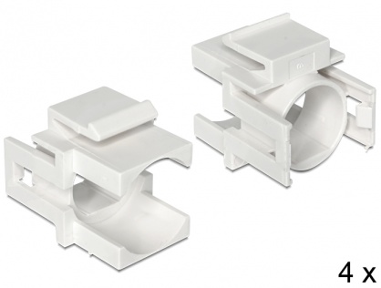 Carcasa Keystone alba cu insertie "D" 4 buc, Delock 86315