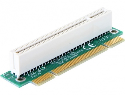 Riser card PCI 32 biti unghi 90 grade insertie stanga, Delock 89071