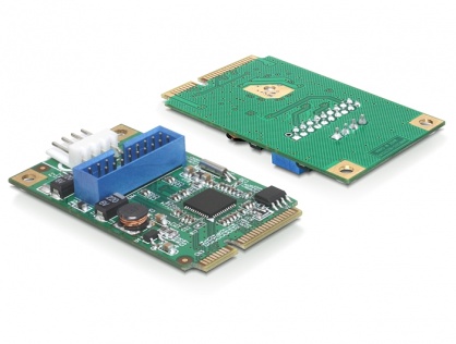 Mini PCIe I/O PCIe 1 x pin header 19 Pini USB 3.0 Full size, Delock 95234