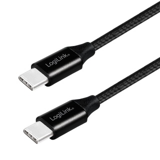 Cablu USB 2.0-C la USB-C T-T 1m Negru, Logilink CU0154