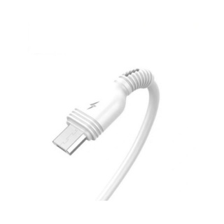 Cablu de date si incarcare USB 2.0 la micro USB 1m Alb, GC-75M*