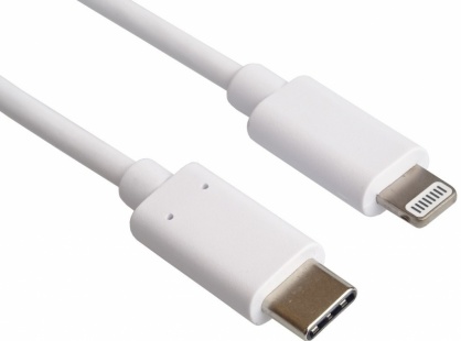 Cablu de date si incarcare USB-C la iPhone Lightning MFI T-T 0.5m Alb, kipod52