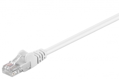 Cablu de retea RJ45 UTP cat 5e 10m Alb, SPUTP100W