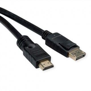 Cablu Displayport la HDMI 4K60Hz T-T 10m, Roline 11.04.5777