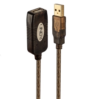 Cablu prelungitor activ USB 2.0 T-M 20m, Lindy L42631