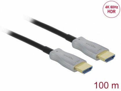 Cablu optic activ HDMI 4K60Hz HDR T-T 100m, Delock 84137