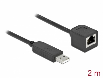 Cablu USB la serial RS-232 RJ45 (pentru router Cisco) T-M 2m, Delock 64165