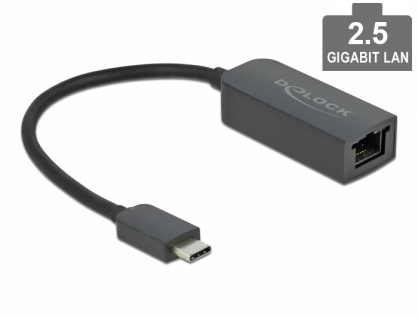 Adaptor USB 3.2-C la 2.5 Gigabit LAN, Delock 66645