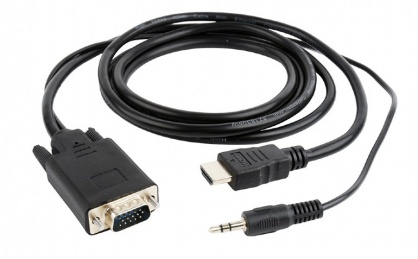 Cablu HDMI la VGA cu audio si alimentare USB T-T 3m, Gembird A-HDMI-VGA-03-10