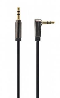 Cablu audio jack stereo 3.5mm unghi 90 grade T-T 1.8m, Gembird CCAP-444L-6
