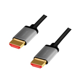 Cablu HDMI 8K60Hz T-T 2m Negru/Argintiu, Logilink CHA0105