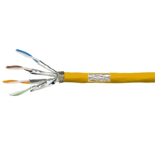 Rola cablu de retea RJ45 Cat.7A S / FTP 50m Galben, Logilink CPV0069