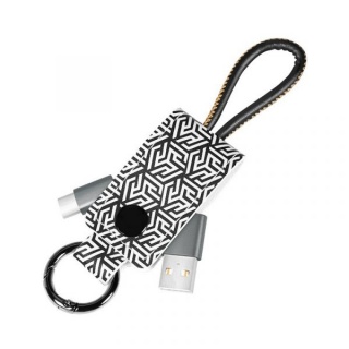 Cablu USB 2.0-A la USB-C 0.22m pentru breloc T-T Negru, Logilink CU0164