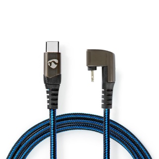 Cablu de date si incarcare USB-C la Apple Lightning MFI unghi 180 grade 1m, Nedis GCTB39650AL10