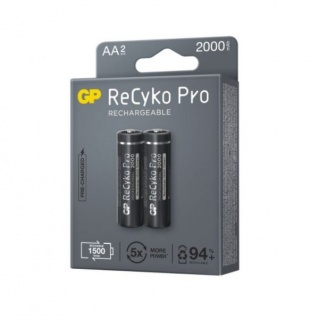 Set 2 acumulatori ReCyko Pro 2100mAh AA (R6) 1.2V NiMH, GP Batteries