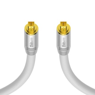 Cablu audio optic Toslink T-T 2m Alb, KOM-TW400020