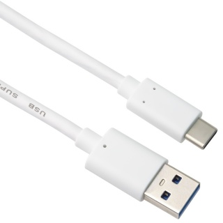Cablu USB 3.2 Gen 2-C la USB-A 3A T-T 0.5m Alb, ku31ck05w