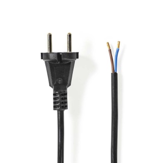 Cablu de alimentare Schuko la 2 fire deschise 10m Negru, Nedis VCPC110CBK100