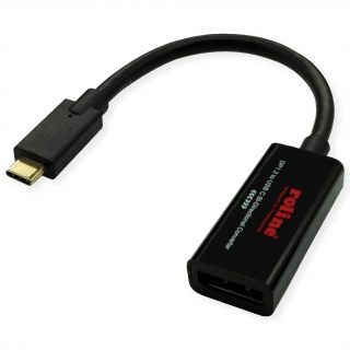 Adaptor bidirectional USB type C la Displayport 4K60Hz T-M, Roline 11.04.5957