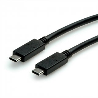 Cablu USB 3.2 Gen2 type C 100W Emark T-T 0.5m, Roline Green 11.44.9052