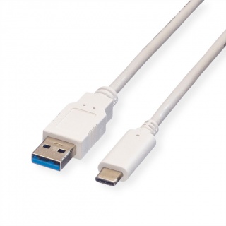 Cablu USB 3.1 tip A la C T-T 3m Alb, Value 11.99.9036