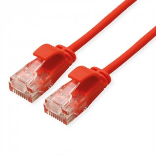 Cablu de retea RJ45 MYCON Slim UTP Cat.6A LSOH 0.3m Rosu, CON3911