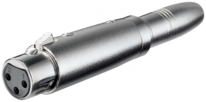 Conector XLR 3 pini la jack 6.35mm mono M-M, Goobay G27453