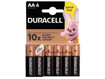 Set 6 buc baterie alcalina AA/LR6, Duracell