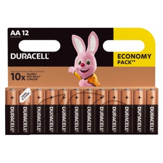 Set 12 buc baterie alcalina AA/LR6, Duracell