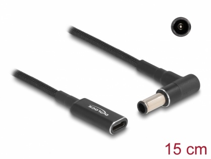Adaptor de incarcare laptop USB type C la Sony 6.0 x 4.3 mm M-T 0.15m, Delock 60043