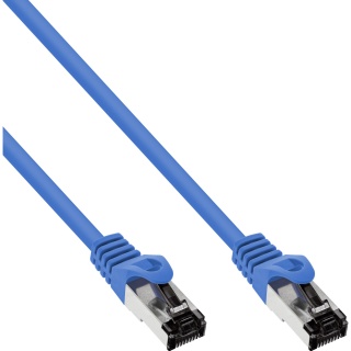 Cablu de retea RJ45 S/FTP PiMF Cat.8.1 LSOH 1m Albastru, InLine IL78801B