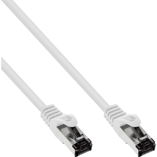 Cablu de retea RJ45 S/FTP PiMF Cat.8.1 LSOH 10m Alb, InLine IL78800W