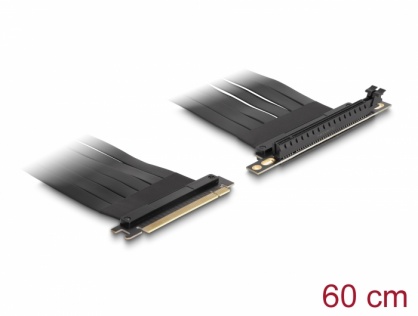 Riser Card PCI Express x16 la x16 90 grade 60cm, Delock 88028