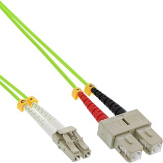 Cablu fibra optica LC-SC Duplex OM5 0.5m, InLine IL88644Q