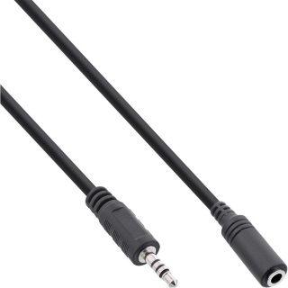 Cablu audio jack 2.5mm 4 pini la 3.5mm 4 pini T-M 2m, InLine 99308E