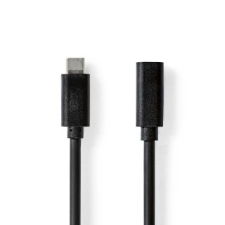 Cablu USB 3.2 Gen1 type C 60W 4K60Hz T-M 2m, Nedis CCGL64010BK20